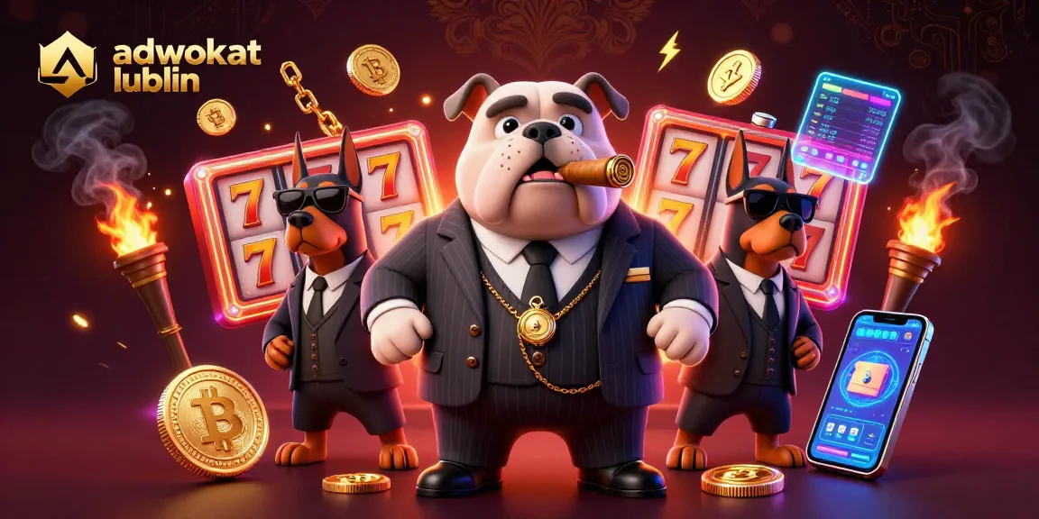 Experience excitement with adwokat lublin's dynamic casino scene featuring vivid slot reels and Bitcoin.