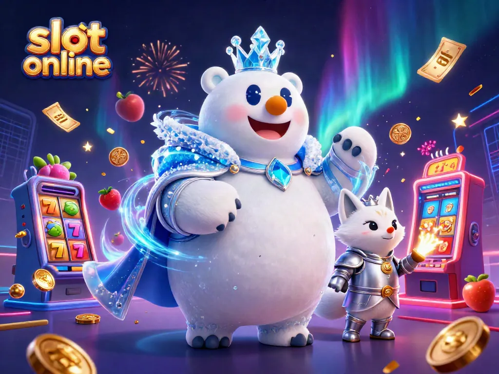 Spin to win with slot online featuring exciting characters in a vibrant casino scene.