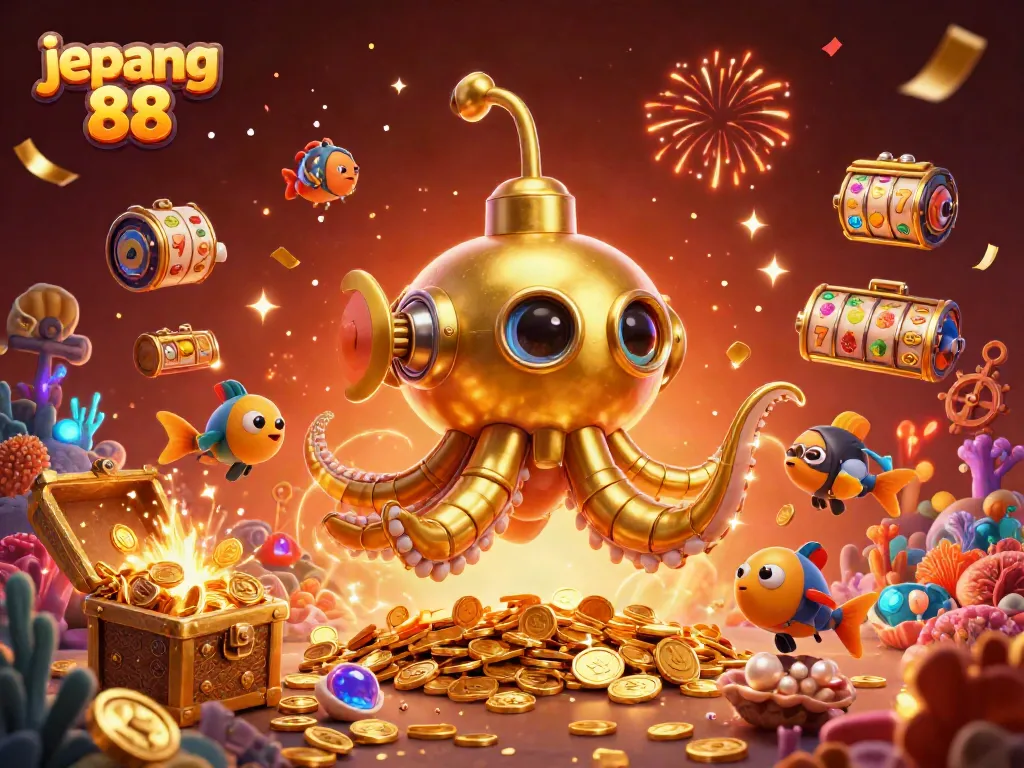 Experience the winning thrills of Jepang 88 with a vibrant 3D casino treasure hunt.