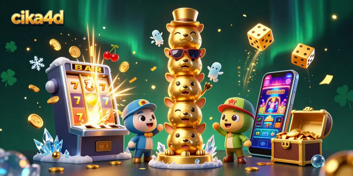 Experience jackpot thrills and vibrant casino gaming in this cika4d animated scene.