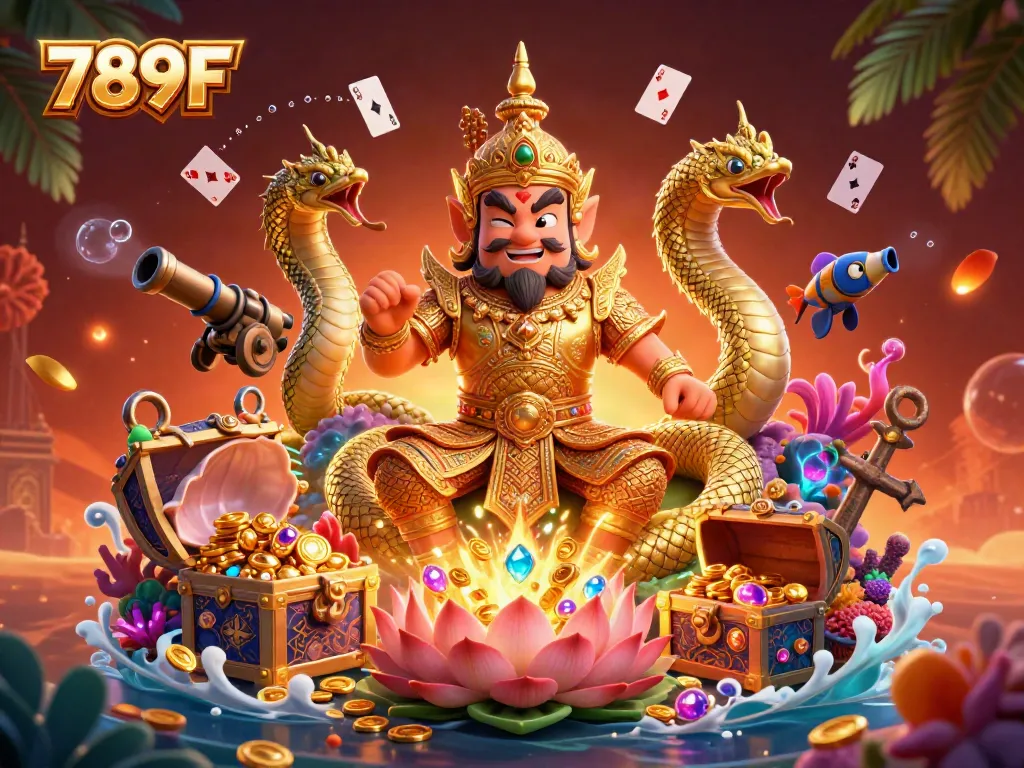 Engage in thrilling gaming at 789F with dynamic scenes of fortune and excitement underwater.