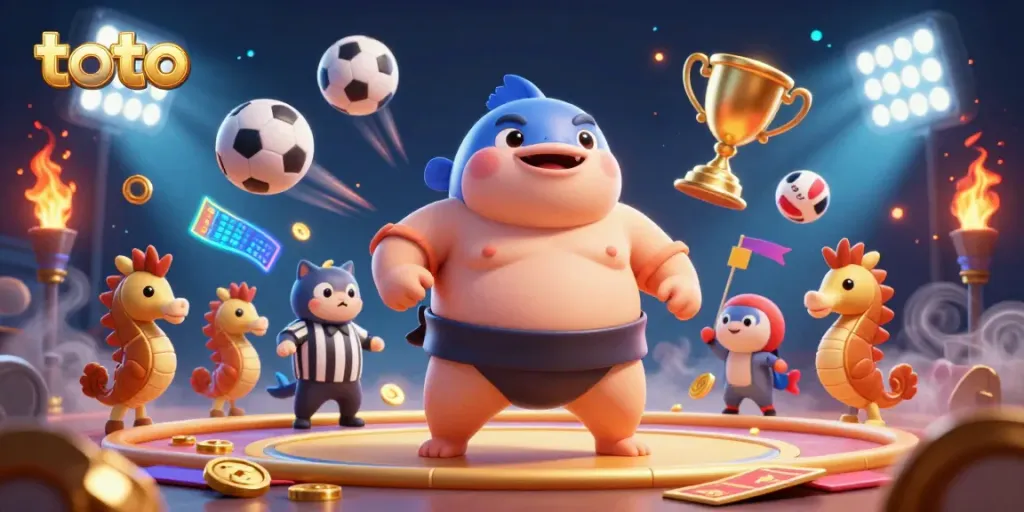 Engage in thrilling toto betting with our vibrant underwater casino scene with dynamic elements.