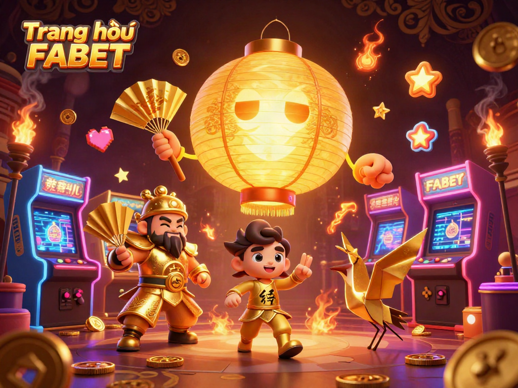 Engage in exciting gameplay and explore Trang chủ FABET, featuring vibrant 3D casino elements and lucky symbols.