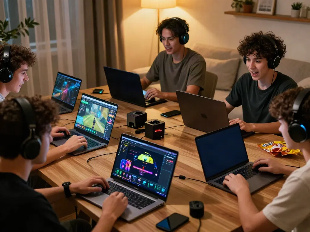 Engaged players enjoying Batman138 gaming platform in a cozy setting.