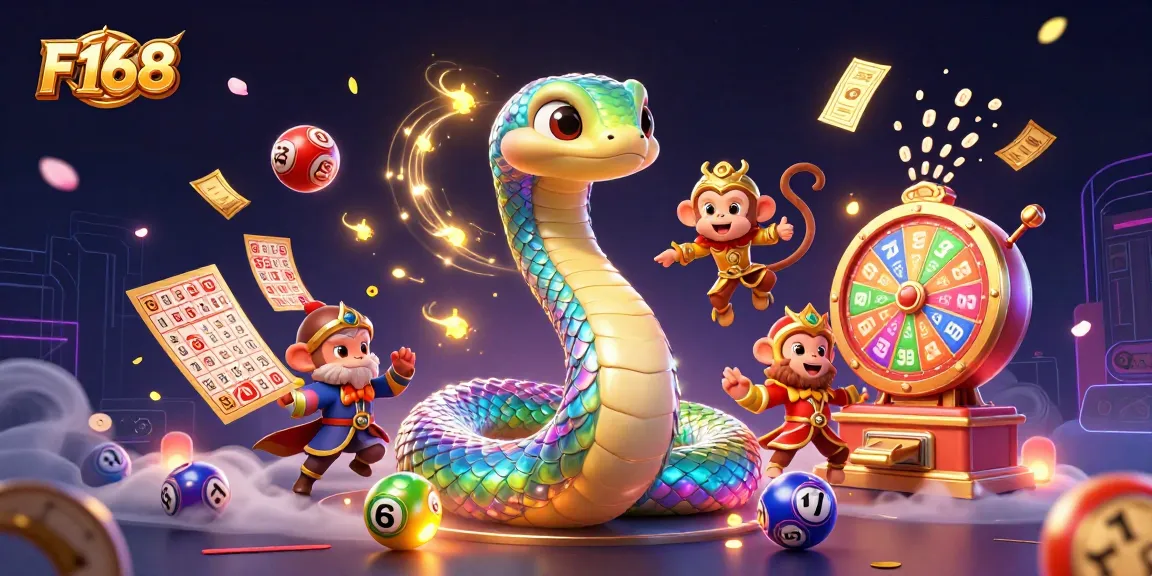Engage with F168's thrilling casino world filled with colorful lottery balls, dynamic prizes, and captivating visuals.