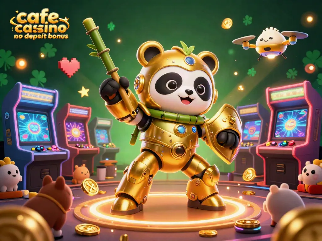 Engage with the cafe casino no deposit bonus in an exciting 3D casino-themed battle scene.