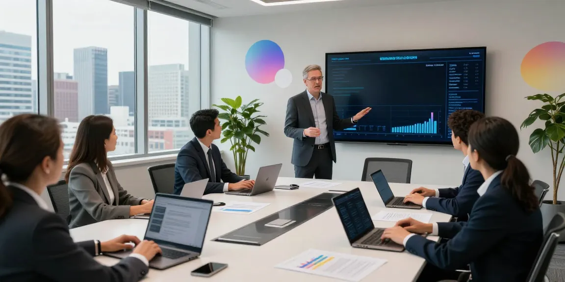 Mark Litwin at Marrisa Holdings leading a strategic meeting with his team in a modern office.