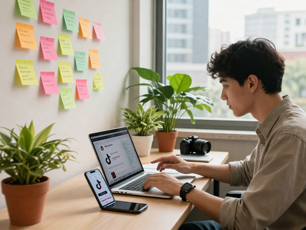 Boost your brand visibility by learning how to buy TikTok followers cheap in a vibrant workspace.