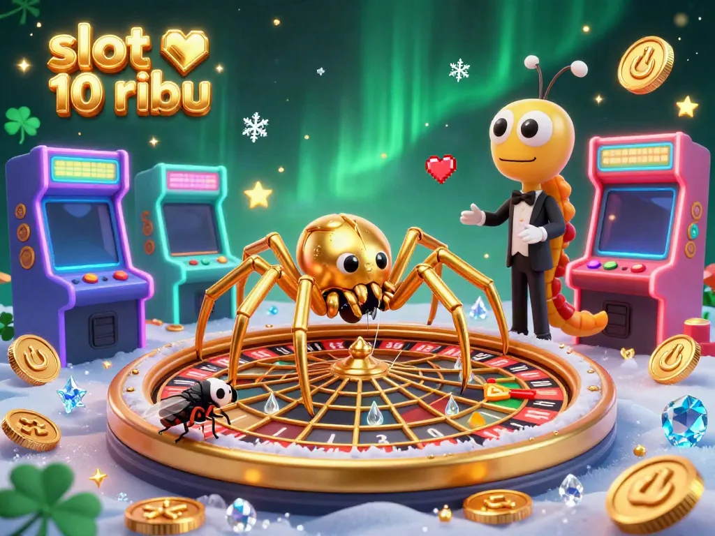 Experience thrilling bets with slot 10 ribu in this captivating 3D casino scene.