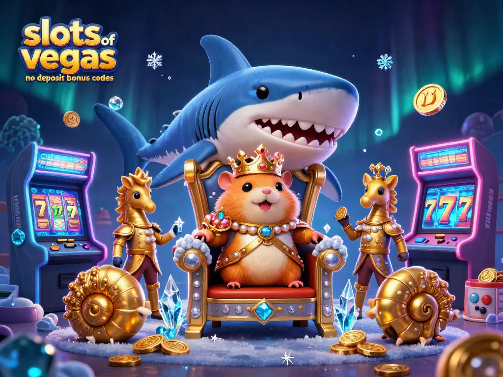 Experience exciting slots of vegas no deposit bonus codes with a vibrant scene of royal characters and gaming elements.