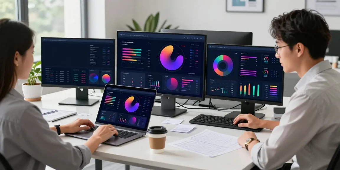 Professional analyzing data in a digital marketing workspace, exploring how to have a peek at this web-site efficiently.