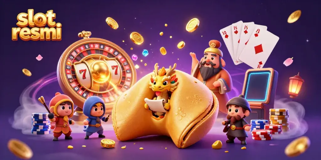 Experience the excitement of slot resmi with dynamic visuals of 3D casino characters and elements.