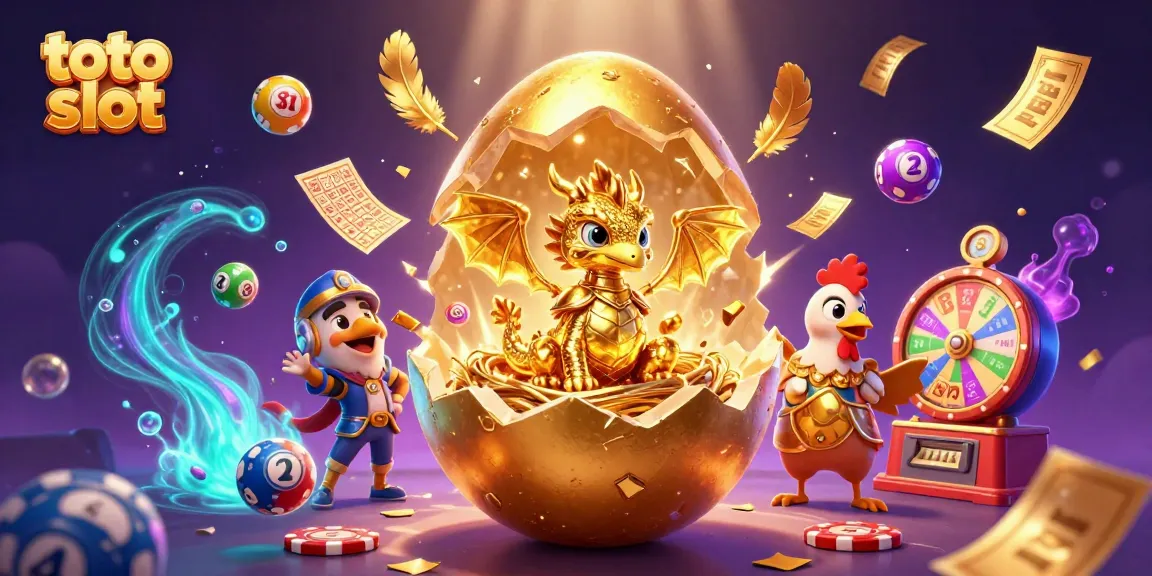 Menangkan permainan toto slot dengan ilustrasi 3D menakjubkan yang menampilkan naga emas dan elemen kasino.