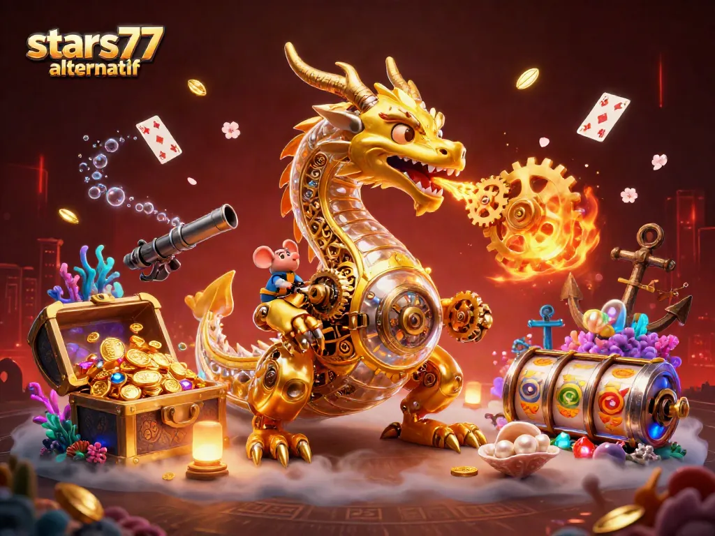Aktifkan keberuntungan Anda dengan stars77 alternatif serta putaran slot dan koin emas.